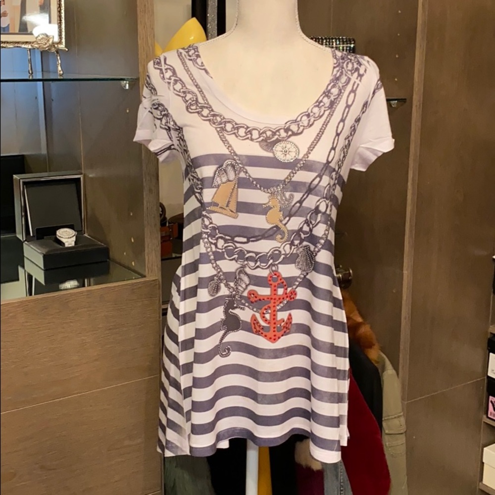 Gilded embellished t shirt
